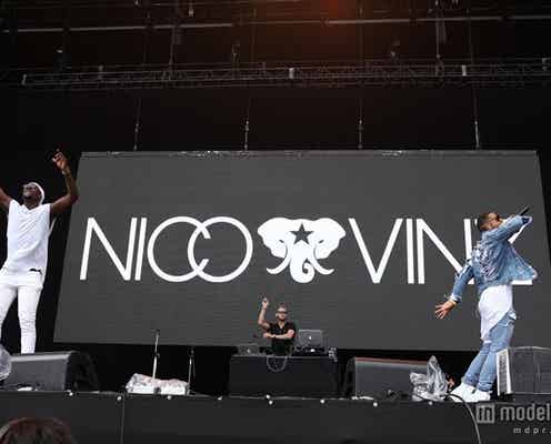 NICO&VINZ、ユーモラスで激しいパフォーマンス披露『Am I Wrong』でステージ熱狂へ<SUMMER SONIC 2015>