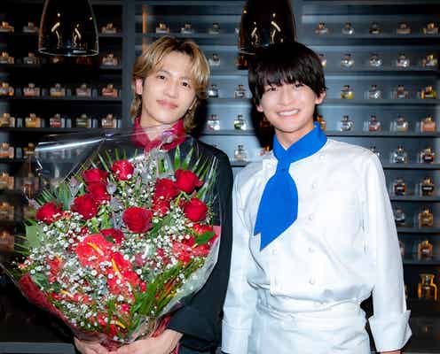 高橋文哉&志尊淳「フェルマーの料理」万感の思いでクランクアップ サプライズに熱い抱擁も