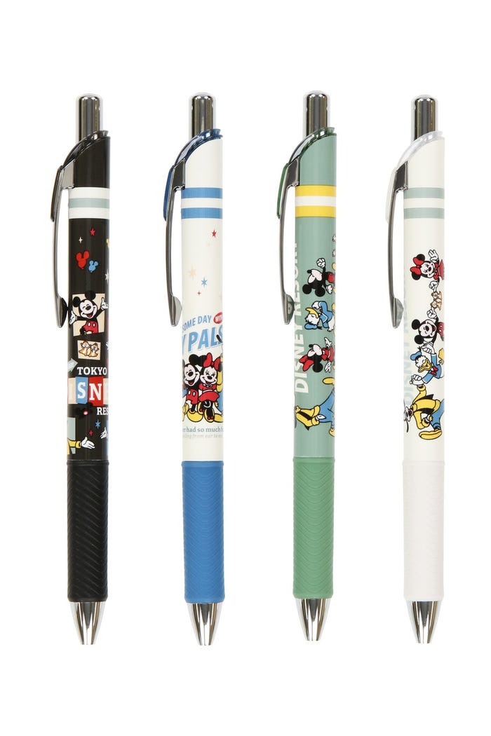 ボールペン〈エナージェル〉セット¥1,400(C)Disney