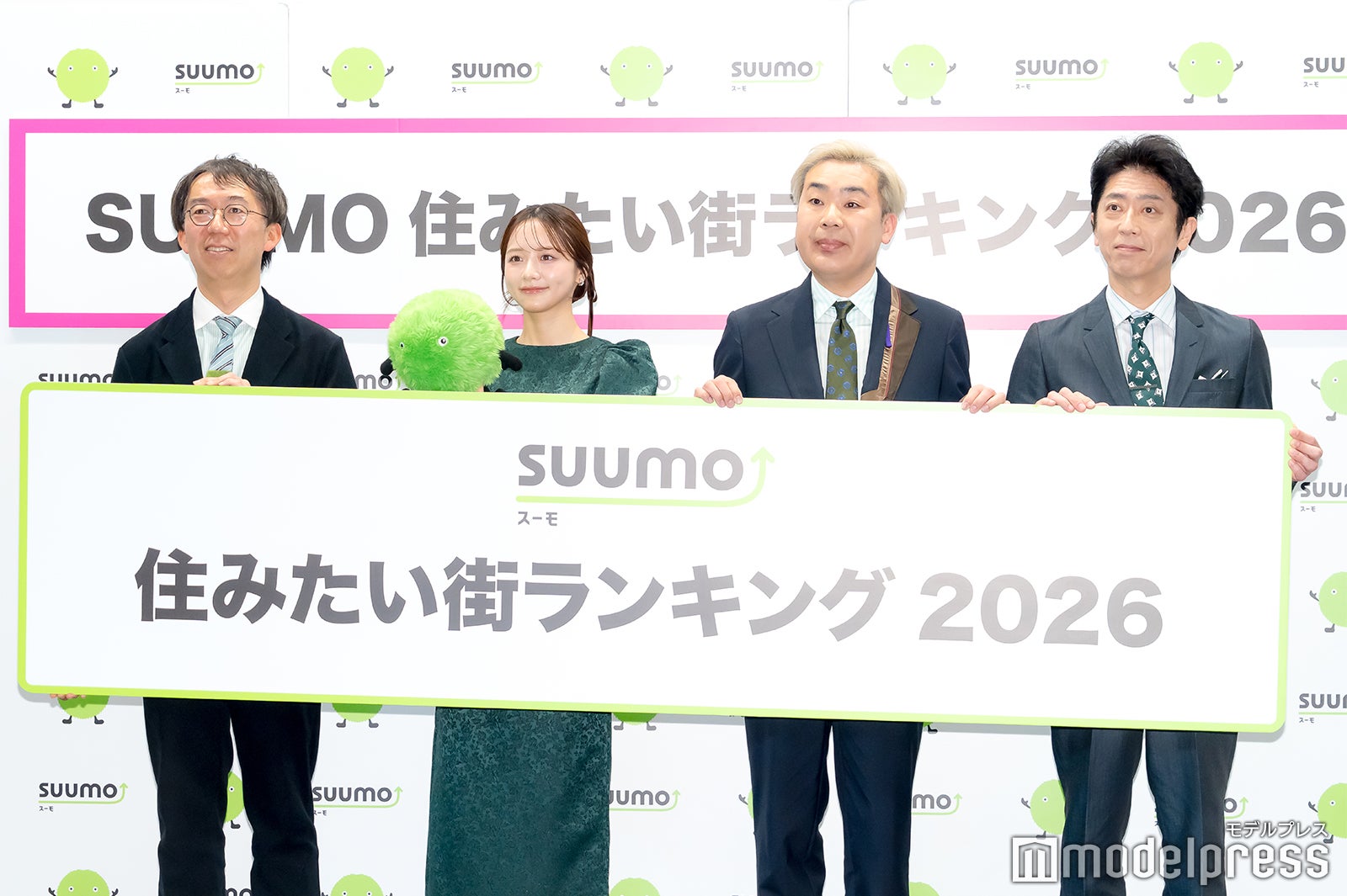 池本編集長、森香澄、岩尾望、後藤輝基（C）モデルプレス