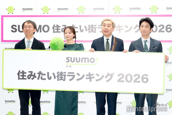 池本編集長、森香澄、岩尾望、後藤輝基(C)モデルプレス