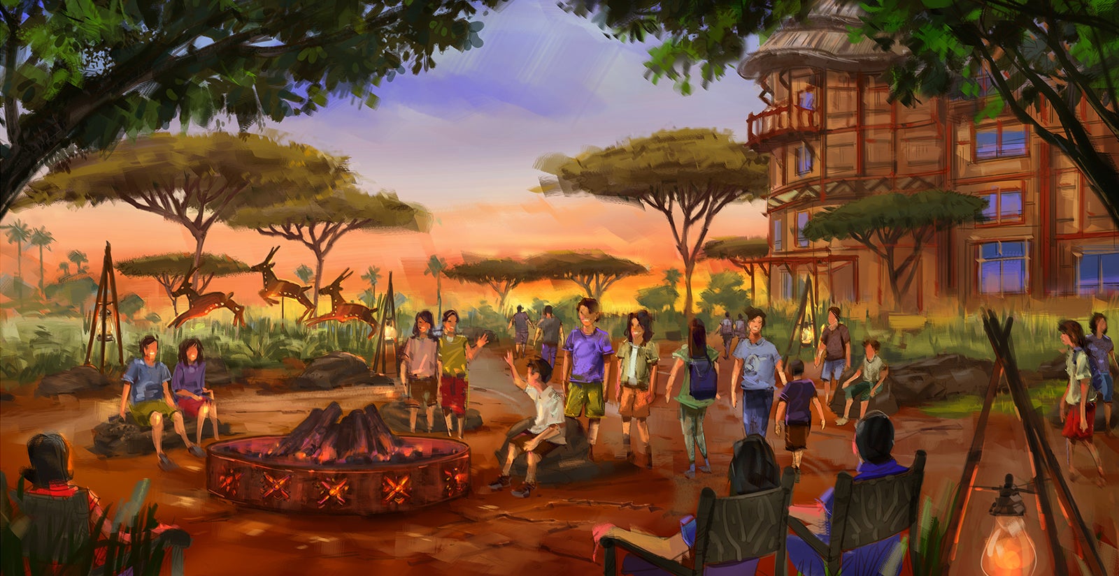 屋外エリア （C）Disney