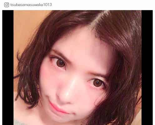 益若つばさ、でこ出し×濡れ髪が色っぽ可愛い!「挑戦」スタイルに絶賛