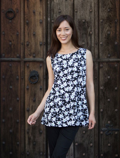 マットジャージフラワープリントチュニック「TALBOTS」7,560円（税込）／画像提供：TALBOTS