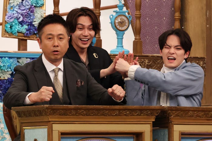 宇治原史規、松田元太、松倉海斗(C)フジテレビ