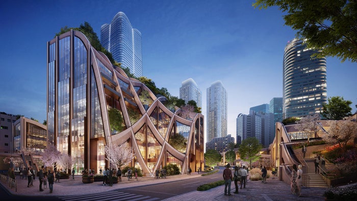 商業エリア（イメージ）／画像提供：森ビル