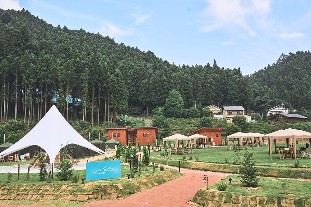 埼玉「ノーラ名栗」グランピングエリア誕生、BBQや夜サウナ体験&アクティビティも充実