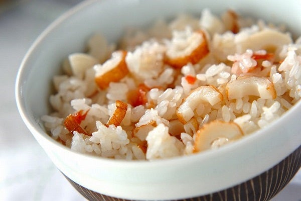 ちくわと梅の炊き込みご飯