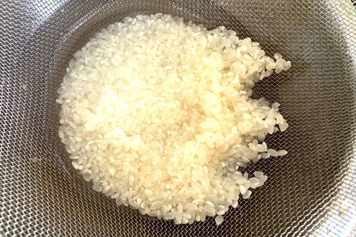 レンジでリゾット