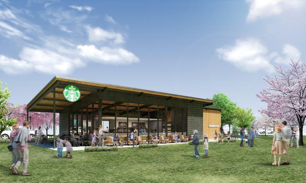 スタバ、埼玉初の公園店舗を入間川河川敷にオープン