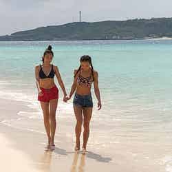 香川沙耶、話題のクルーズ旅で沖縄へ　美人トレーナーAYAのトレーニングも初体験（C）TBS
