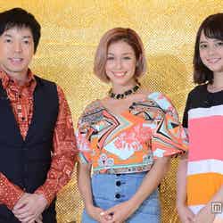 （左から）MCの今田耕司、BENI、MCの岸本セシル（C）日本テレビ