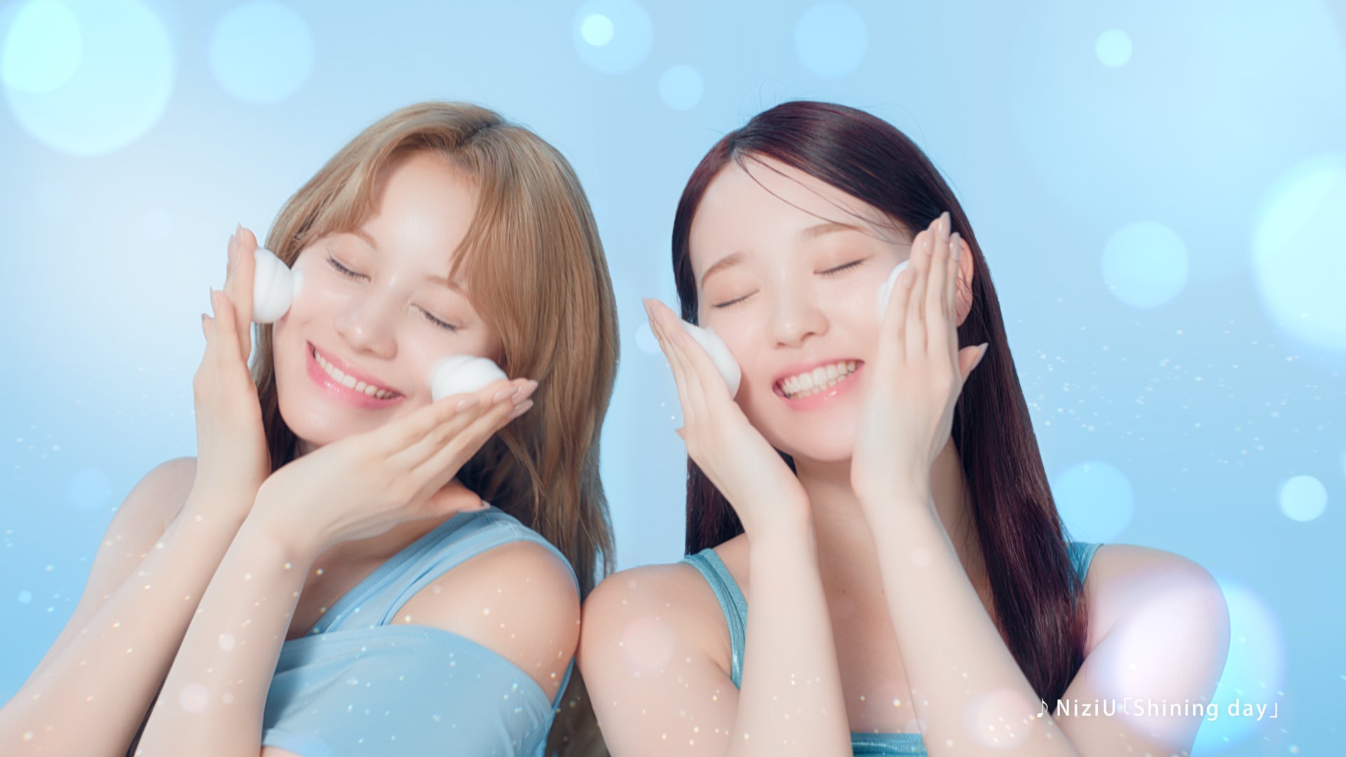 NiziU／新CM「肌ノイズミュート」篇より（提供写真）