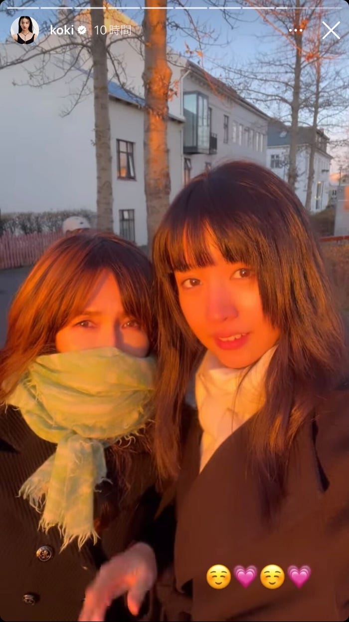 工藤静香、Cocomi/Koki,Instagramストーリーズより