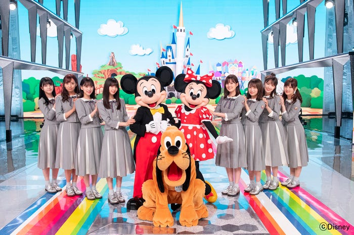 ディズニーの仲間たちと乃木坂46がコラボ(C)フジテレビ