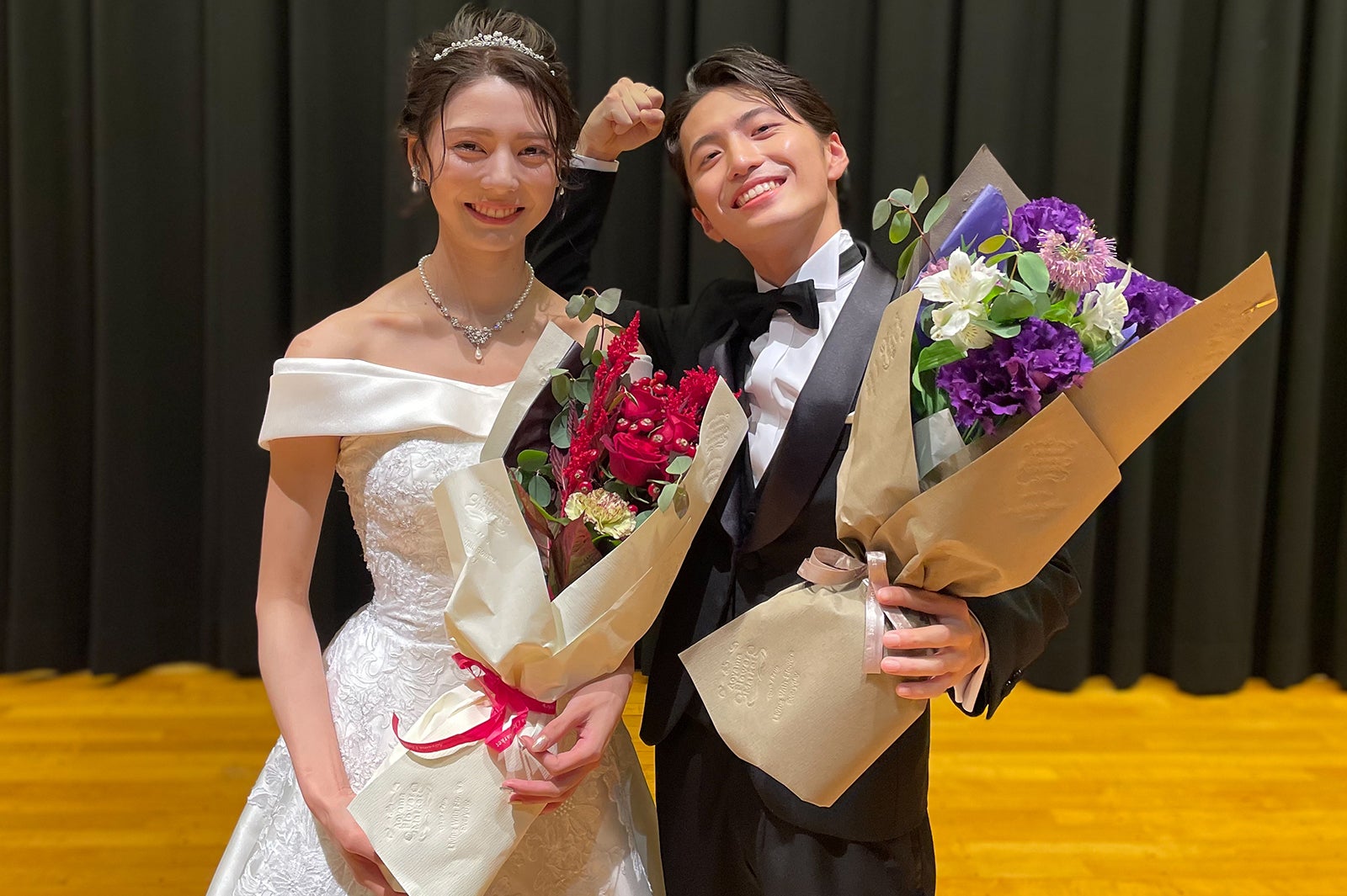 「ミス・ミスター立教コンテスト2022」グランプリ酒巻茉侑さん＆岡田健杜さん（提供画像）