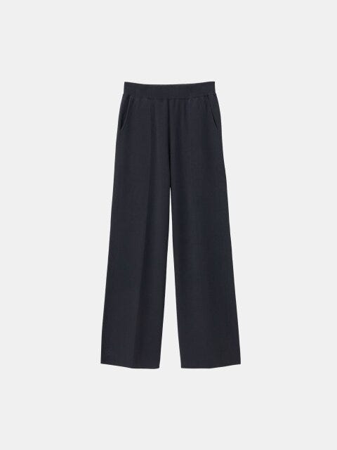 PLSTのレーヨンブレンドニットパンツ