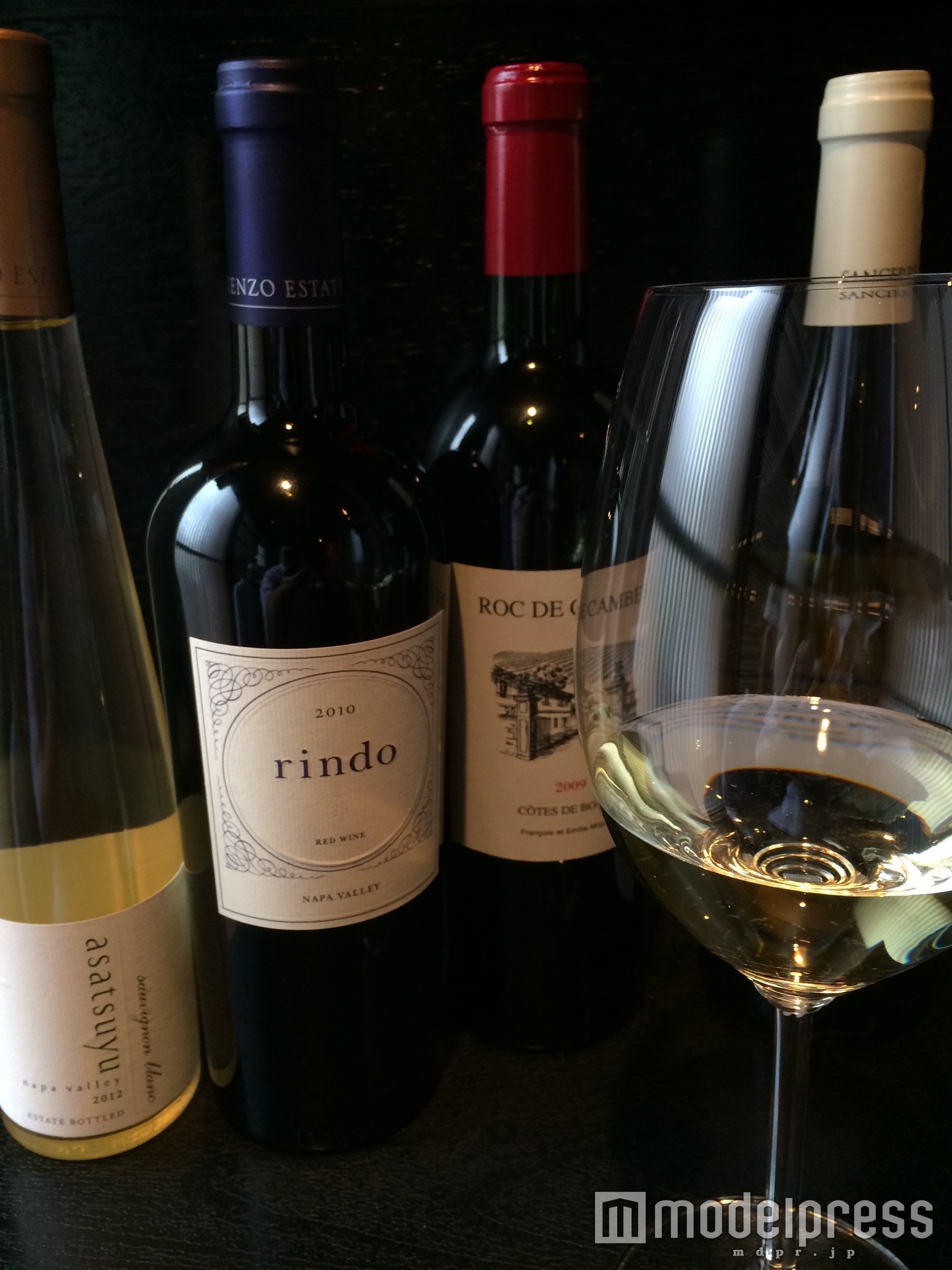 ワイン一例／画像提供：神楽坂 鮨 りん