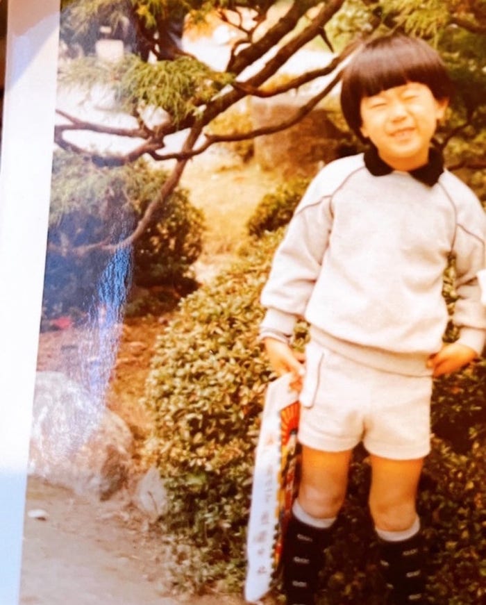 尾形貴弘の幼少期/あいさんオフィシャルブログより