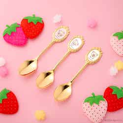 ティースプーン(ピンク/ホワイト/イエロー)各税込990円※対象のドリンクとセットで購入可(C)2024 San-X Co.,Ltd.All Rights Reserved.