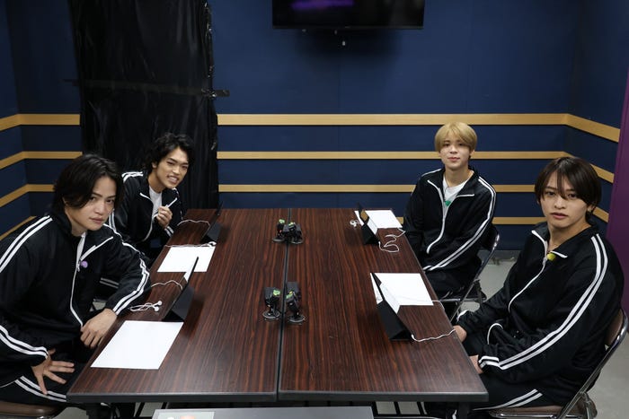 (左から)菊池風磨、原嘉孝、松島聡、猪俣周杜(C)フジテレビ