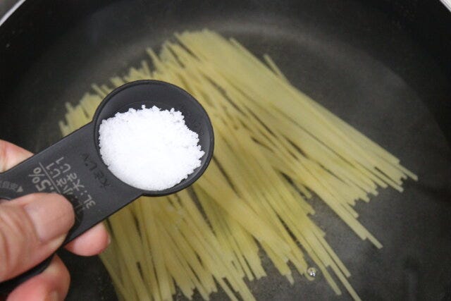 パスタメジャー付計量スプーン　使用例