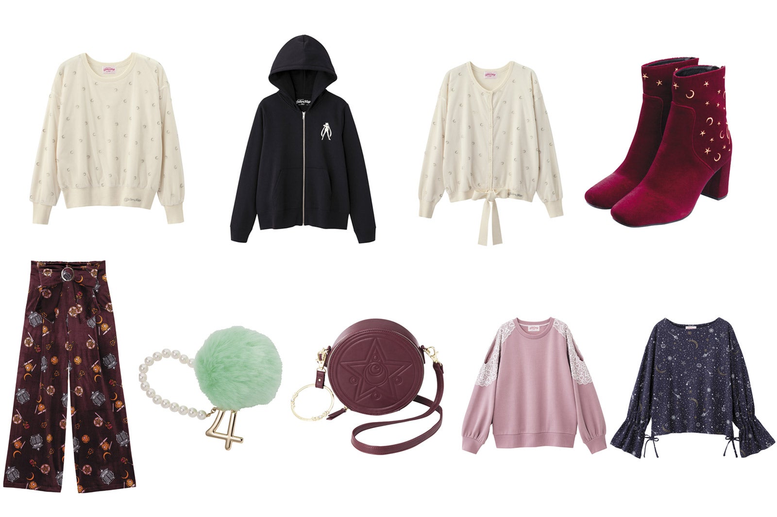 GU「美少女戦士セーラームーン」コラボ第3弾発売決定　刺繍やベロアのトレンドアイテムがラインナップ