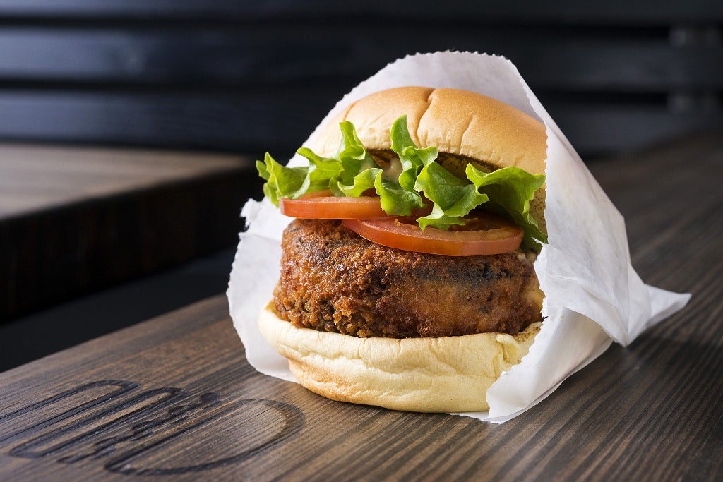 ポップアップイベントメニュー「シュルームバーガー」／画像提供：サザビーリーグ