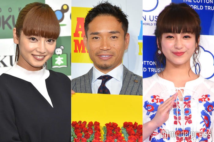 平愛梨、長友佑都選手、平祐奈 (C)モデルプレス