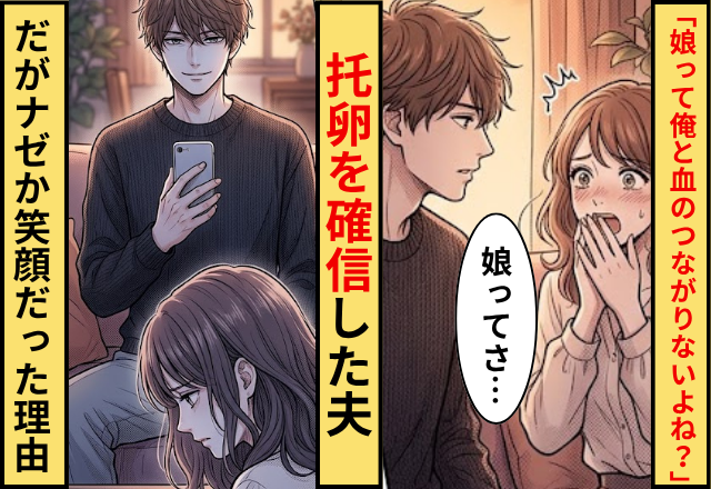 夫「娘って俺と血のつながりないよね？」托卵を確信した夫！だがナゼか笑顔だったゾッとする理由