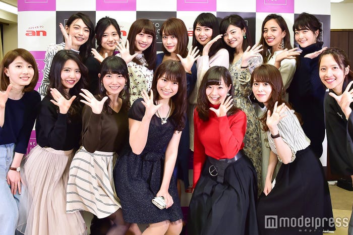 “日本一美しい女子大生”ファイナリスト/(左上から)秋山未有、浅田春奈、廣木葵、楫真梨子、小山瑶、雨宮七紀、シュレスタ・メガ (モナ)、東辻美由紀(左下から)鹿田雪子、松田有紗、杉本きらら、浅古あいり、大迫瑞季、有賀美沙紀、山下耀子(C)モデルプレス