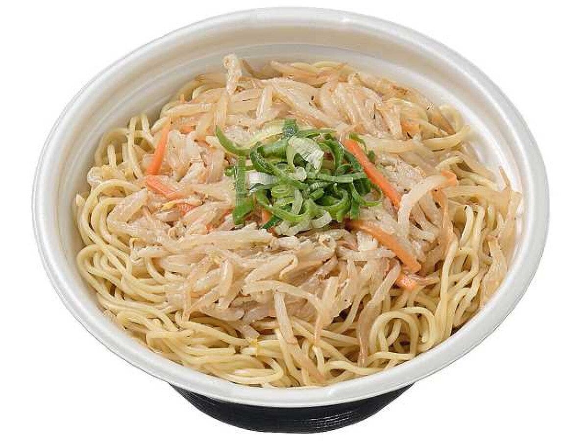 ねぎ油香るもやし醤油ラーメンのアップ