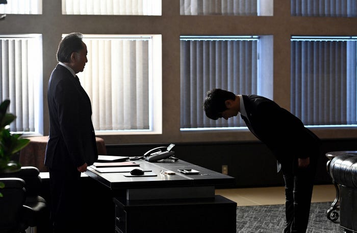 北大路欣也、堺雅人/「半沢直樹」最終話より(C)TBS