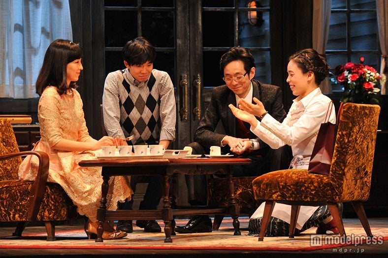 舞台「結びの庭」公開舞台稽古の様子（撮影：柴田和彦）