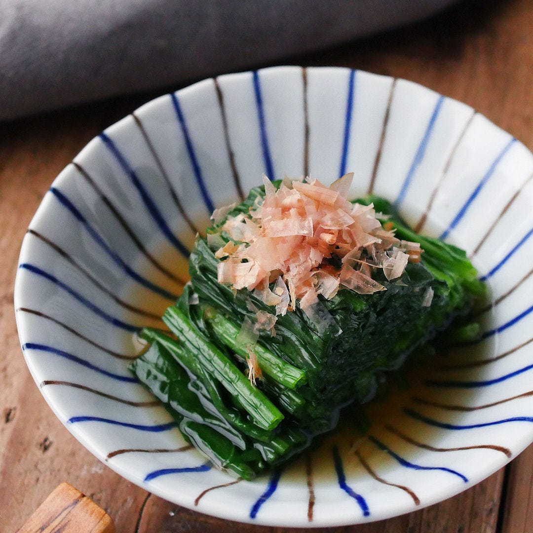 基本のほうれん草おひたし