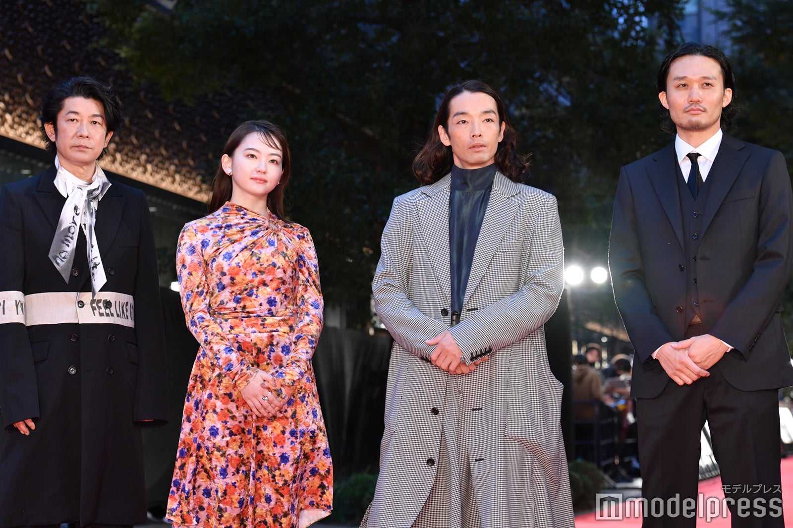 永瀬正敏、山田杏奈、森山未來、福永壮志監督（C）モデルプレス