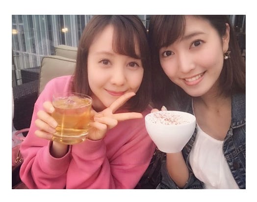トリンドル玲奈、小澤陽子アナ/トリンドル玲奈オフィシャルブログ(Ameba)より