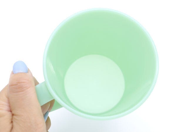 ダイソーのレトロカフェマグの容量