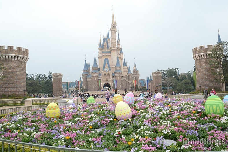 シンデレラ城前のデコレーション