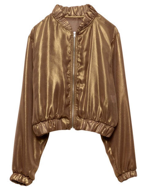 シフォンシアーカジュアルブルゾン「Re:EDIT by GALSTAR」3,898円（税込）／画像提供：Re:EDIT by GALSTAR