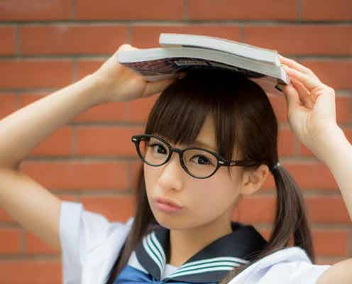 「Popteen」モデル、制服ツインテールで美少女オーラ全開