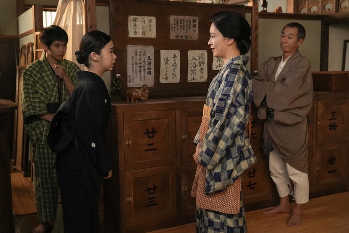 黒崎煌代、趣里、水川あさみ、柳葉敏郎「ブギウギ」第25話(C)NHK