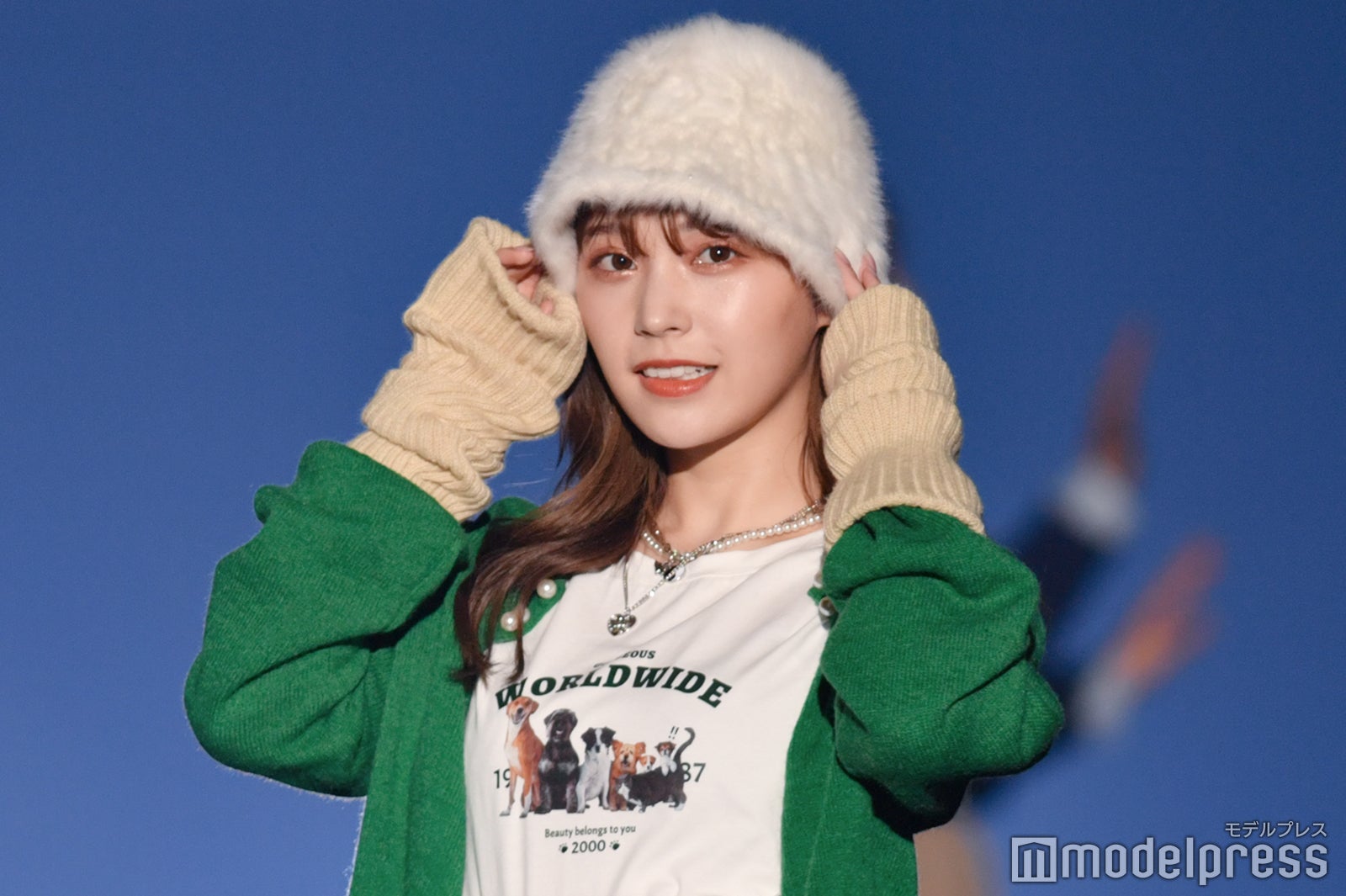 那須ほほみ、アームカバー・ファーバケハ…流行アイテム満載コーデ＜TGC しずおか＞