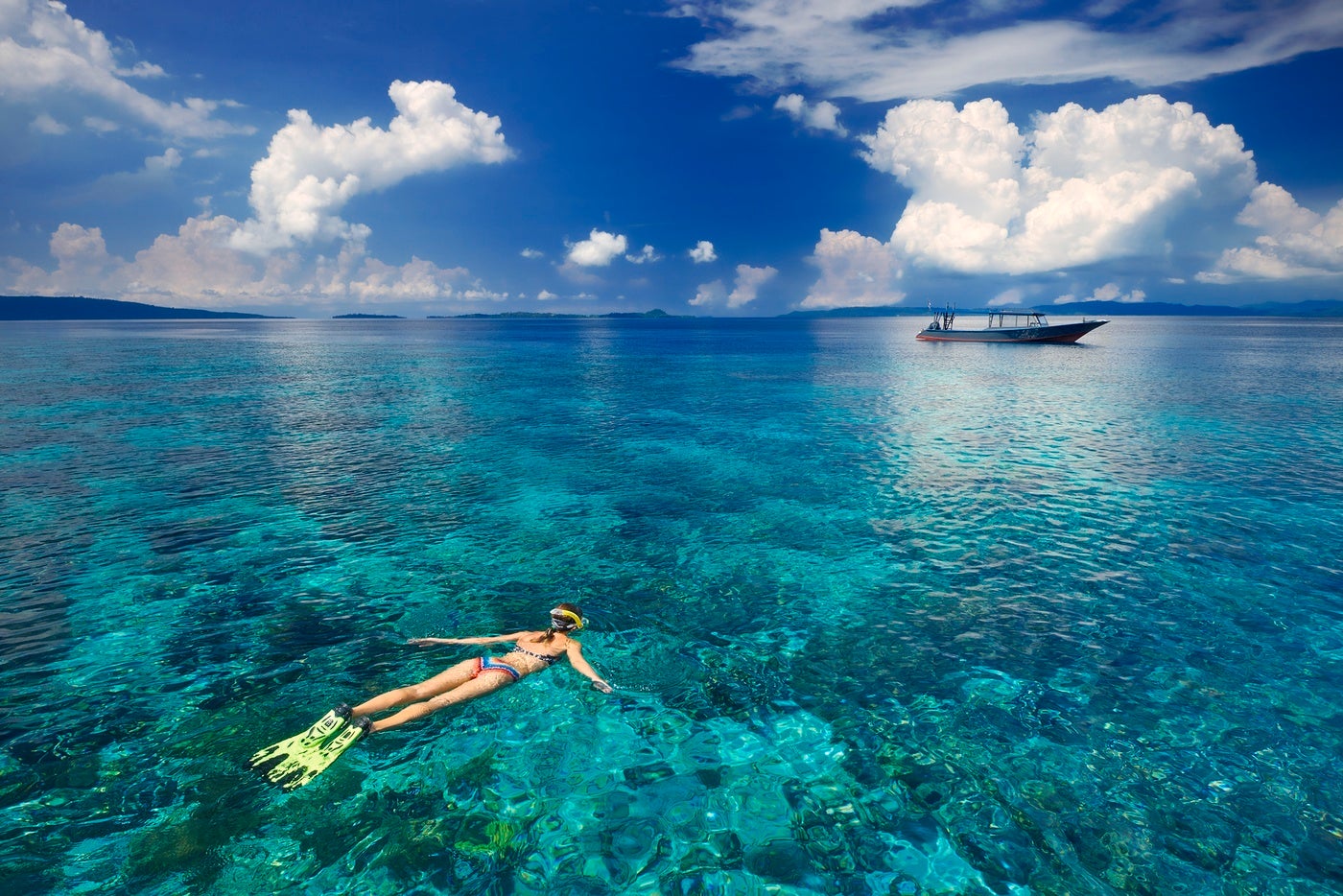 サンゴやトロピカルフィッシュがいっぱい、シュノーケルはぜひチャレンジを！（提供写真）