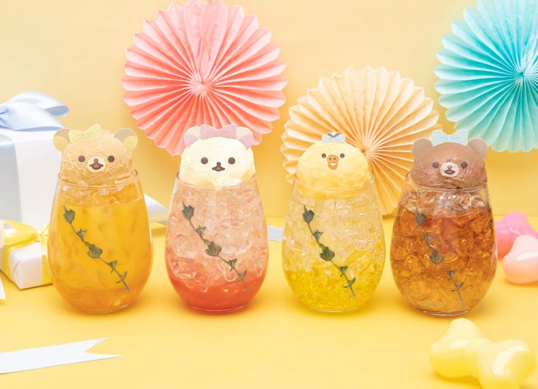 選べる♪リラックマたちのフロートドリンク税込1,089円（C）2023 San-X Co．，Ltd．All Rights Reserved．