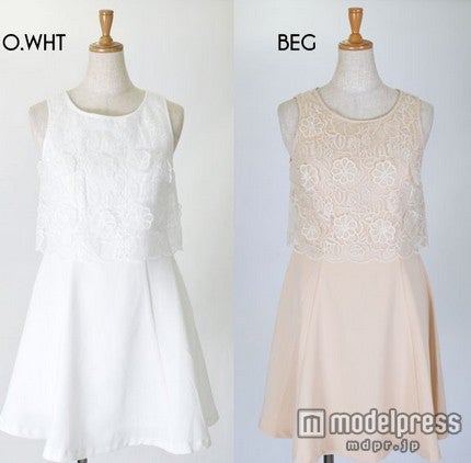 titty%Co.ノースリーブオーガンジーワンピース「DOUBLE HEART」8,532円（税込）