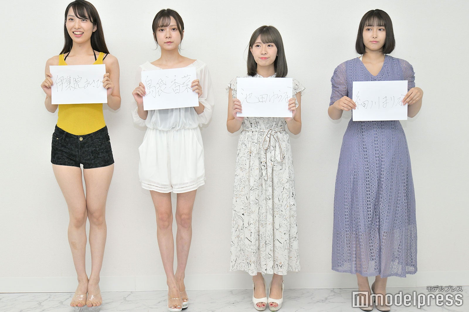 伊集院あさひ、島袋香菜、池田ゆうな、細川まりな （C）モデルプレス