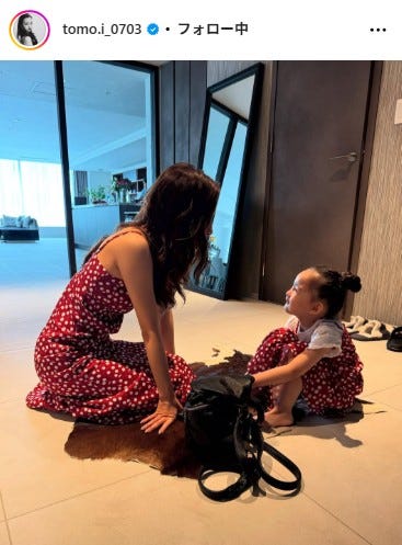 板野友美 Instagramより