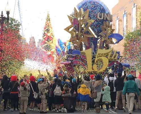 USJ、1日限りの特別な15周年記念パレード開催