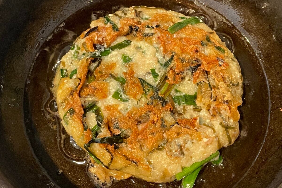 ロバート馬場　豆腐チヂミ